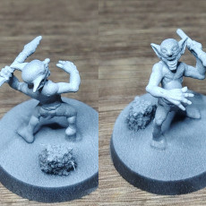 Picture of print of Goblin Spearthrower (pre-supported)