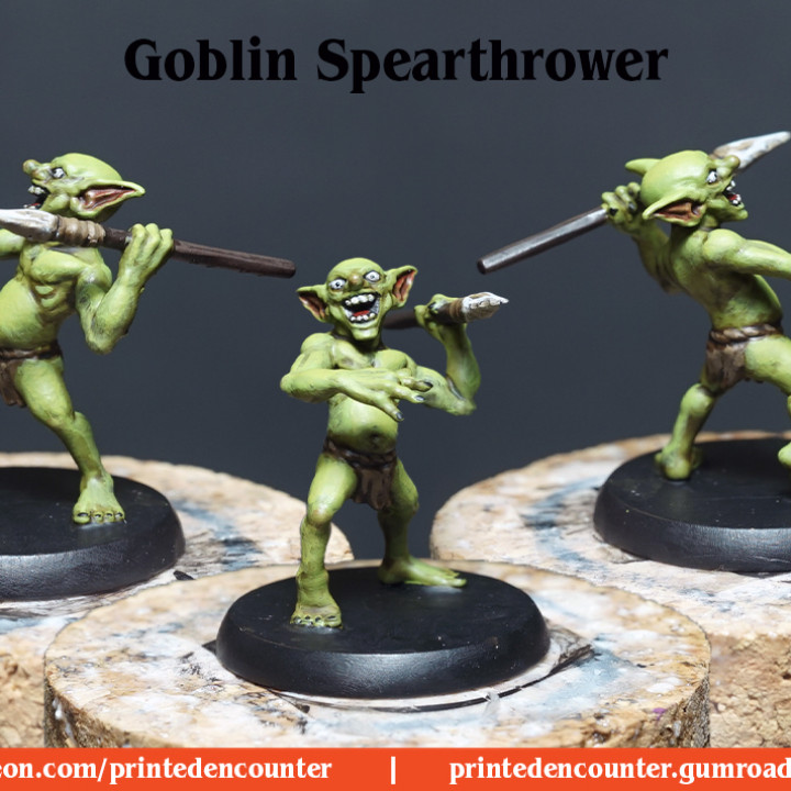 Goblin Spearthrower (pre-supported) image