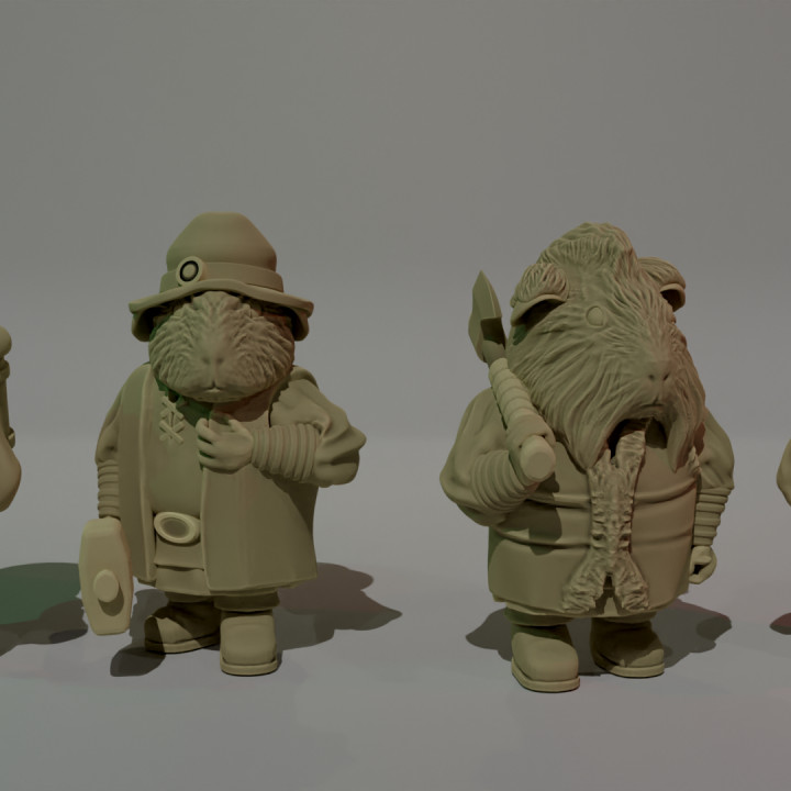 3D Printable Guinea Pig laborers by The Cavy