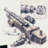 Japanese Ashigaru Cannon Artillery print image