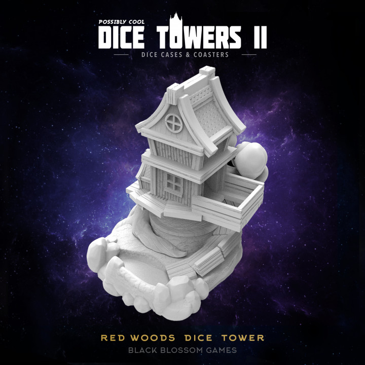 DT07 Red Woods Dice Tower :: Possibly Cool Dice Tower 2 image