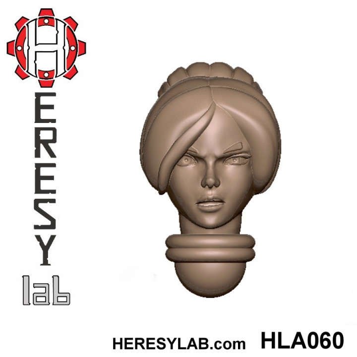 Heresylab - Female Sci-Fi heads for conversions SET 1 of 21 image
