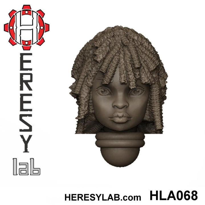 Heresylab - Female Sci-Fi heads for conversions SET 2 of 21 image