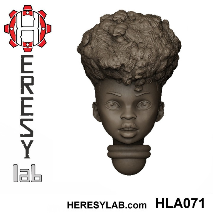 Heresylab - Female Sci-Fi heads for conversions SET 3 of 21 image