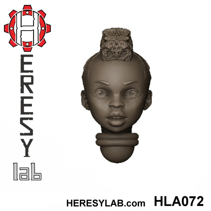 Heresylab - Female Sci-Fi heads for conversions SET 3 of 21 image