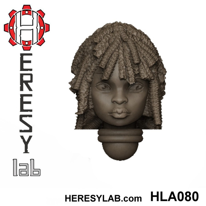 Heresylab - Female Sci-Fi heads for conversions SET 4 of 21 image