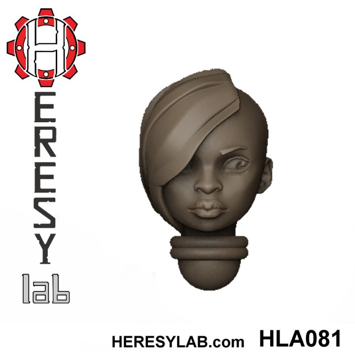 Heresylab - Female Sci-Fi heads for conversions SET 4 of 21 image