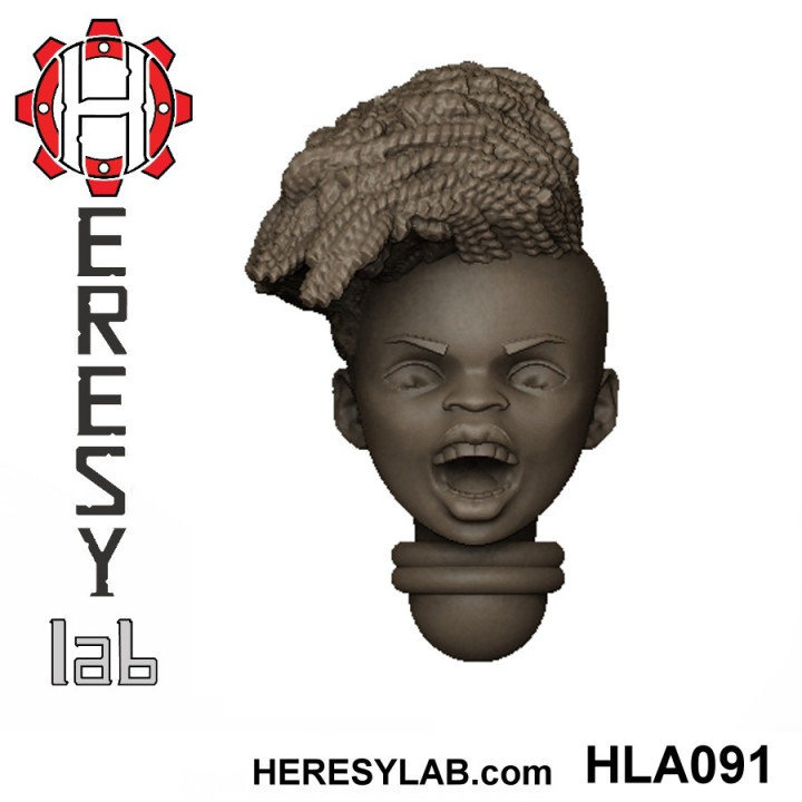 Heresylab - Female Sci-Fi heads for conversions SET 6 of 21 image
