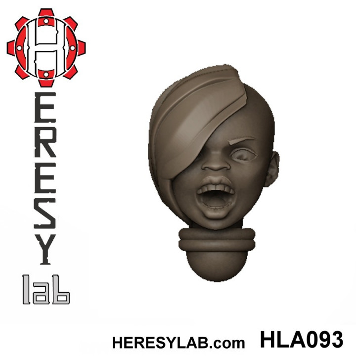 Heresylab - Female Sci-Fi heads for conversions SET 6 of 21 image