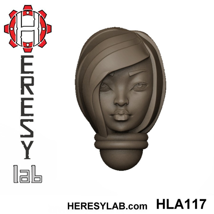 Heresylab - Female Sci-Fi heads for conversions SET 8 of 21 image