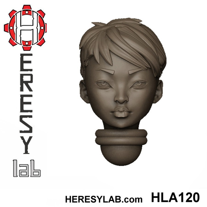 Heresylab - Female Sci-Fi heads for conversions SET 8 of 21 image