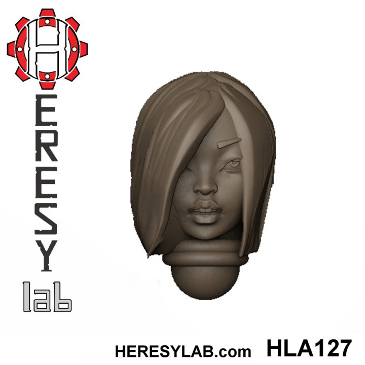 Heresylab - Female Sci-Fi heads for conversions SET 9 of 21 image