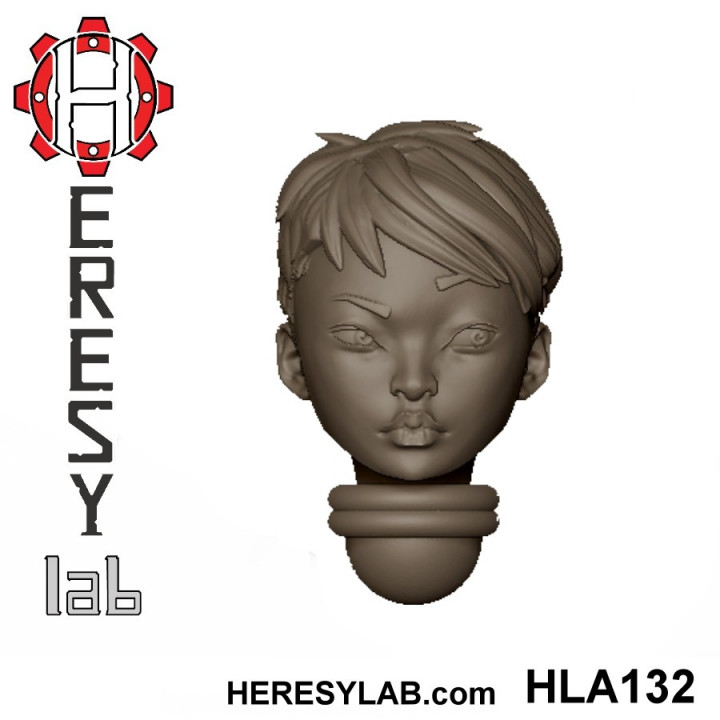 Heresylab - Female Sci-Fi heads for conversions SET 10 of 21 image