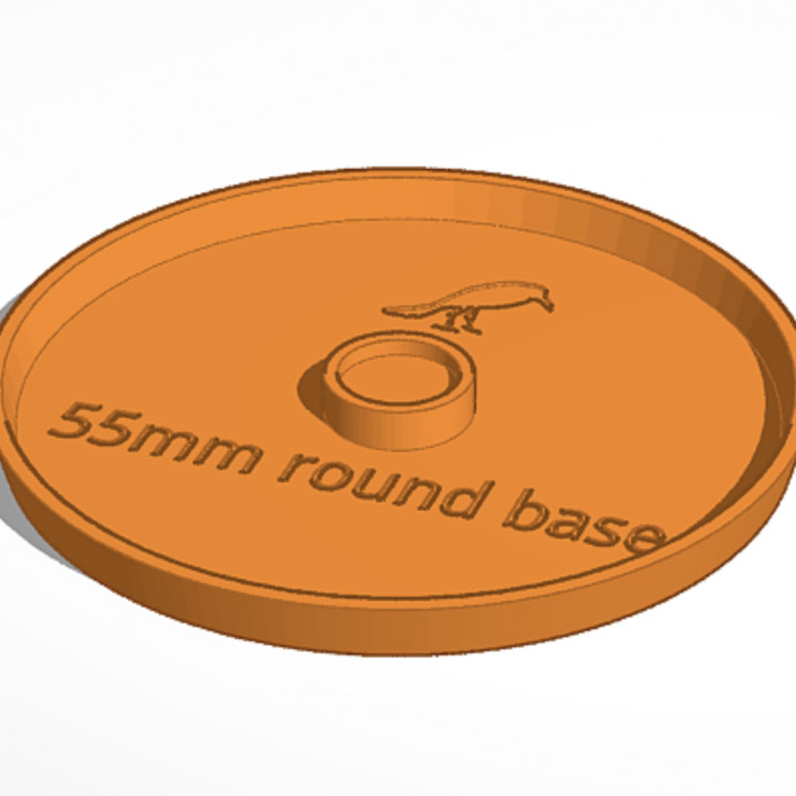 55mm round mini base (magnetic) image