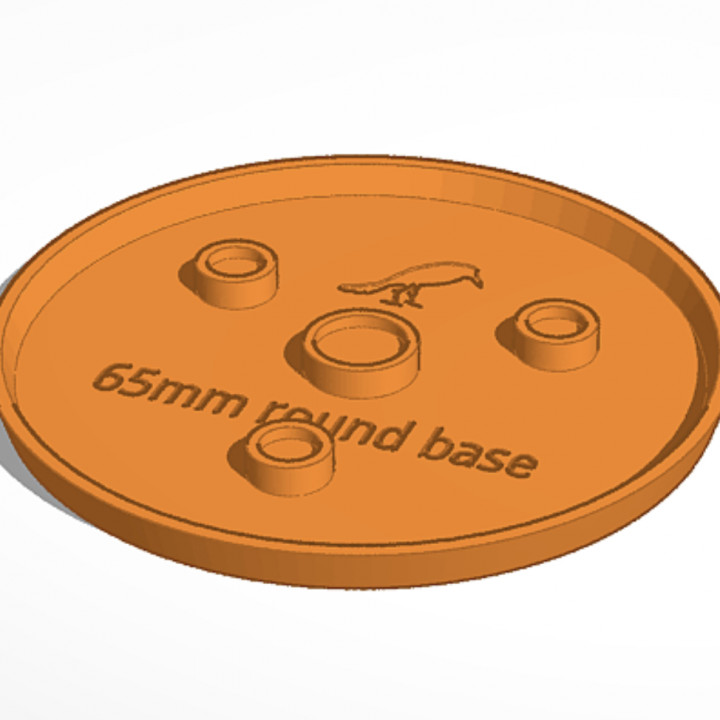 65mm round mini base (magnetic) image