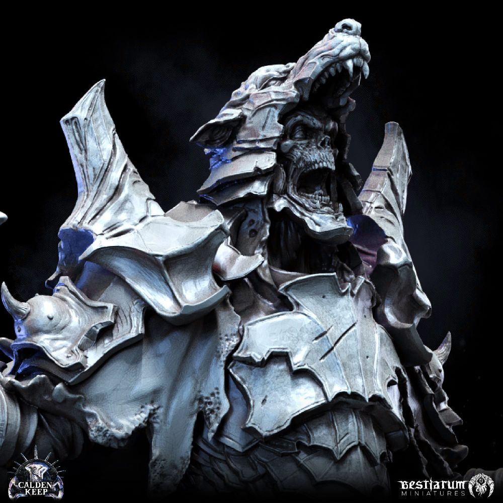 3D Printable The Wolf of Calden | Calden Keep | Undead by Bestiarum  Miniatures, image size:1000x1000