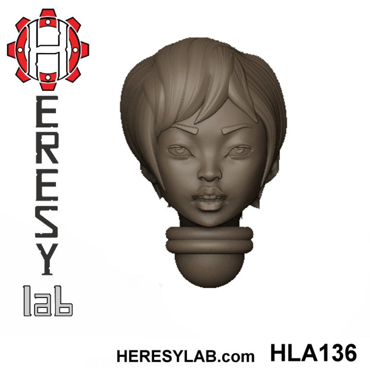 Heresylab - Female Sci-Fi heads for conversions SET 11 of 21 image
