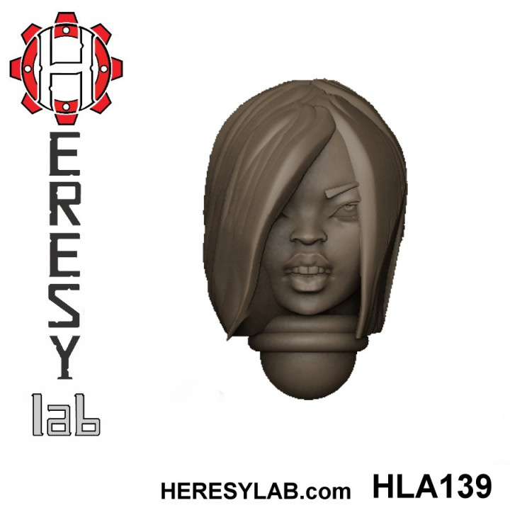 Heresylab - Female Sci-Fi heads for conversions SET 11 of 21 image