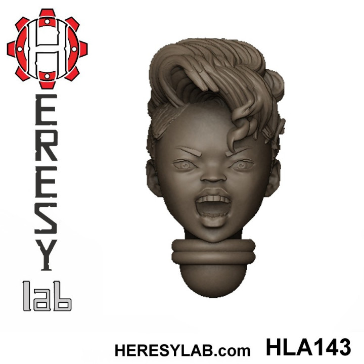 Heresylab - Female Sci-Fi heads for conversions SET 12 of 21 image