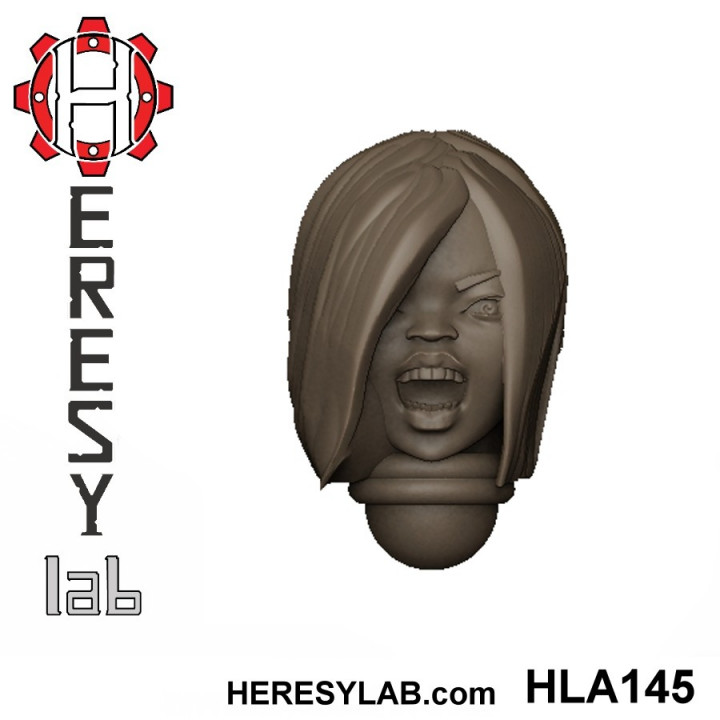 Heresylab - Female Sci-Fi heads for conversions SET 12 of 21 image