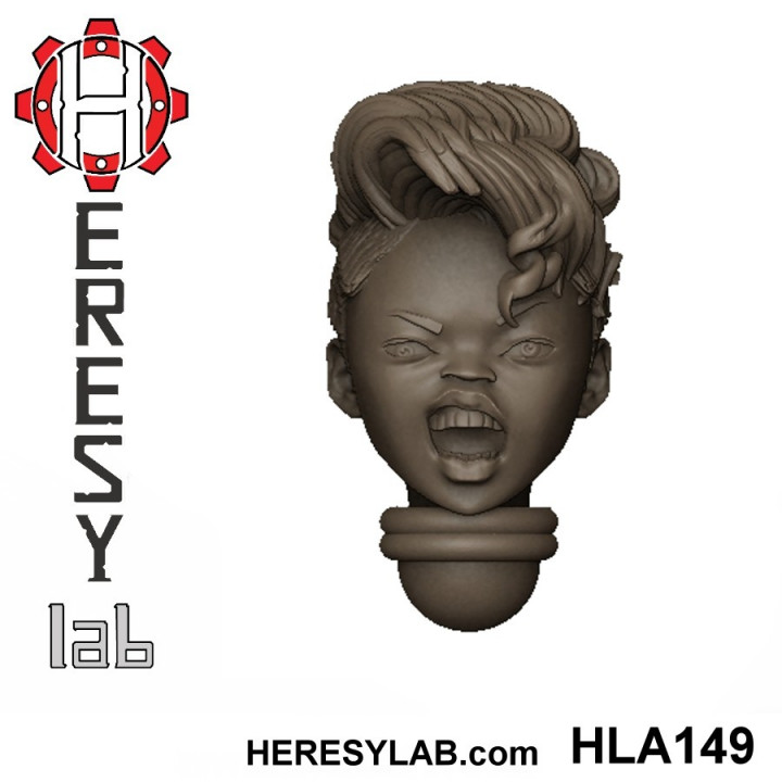 Heresylab - Female Sci-Fi heads for conversions SET 13 of 21 image