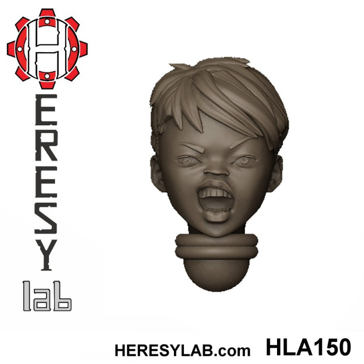 Heresylab - Female Sci-Fi heads for conversions SET 13 of 21 image