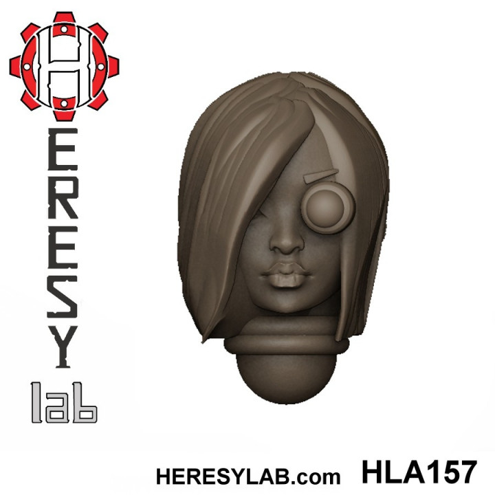 Heresylab - Female Sci-Fi heads for conversions SET 14 of 21 image