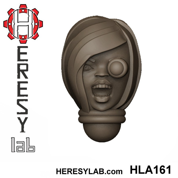 Heresylab - Female Sci-Fi heads for conversions SET 15 of 21 image