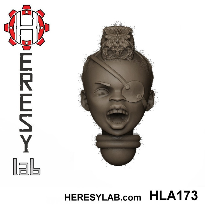 Heresylab - Female Sci-Fi heads for conversions SET 17 of 21 image