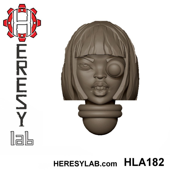 Heresylab - Female Sci-Fi heads for conversions SET 18 of 21 image