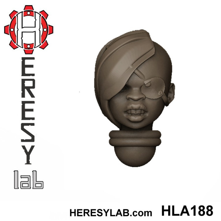 Heresylab - Female Sci-Fi heads for conversions SET 19 of 21 image