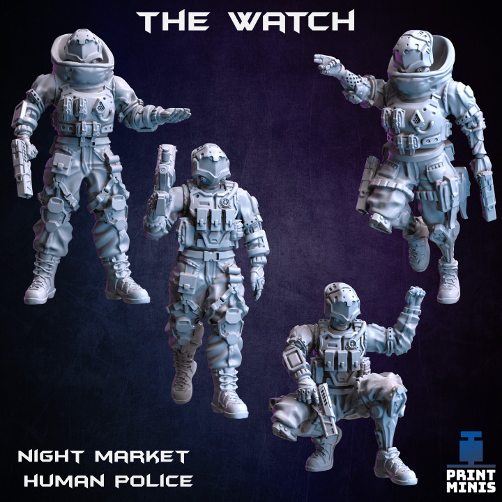 The Watch Cyberpunk Police (modular) - Night Market Collection image