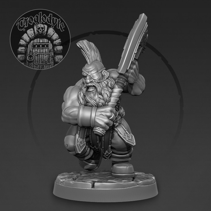 3D Printable Berserker Dwarf by Trogdor