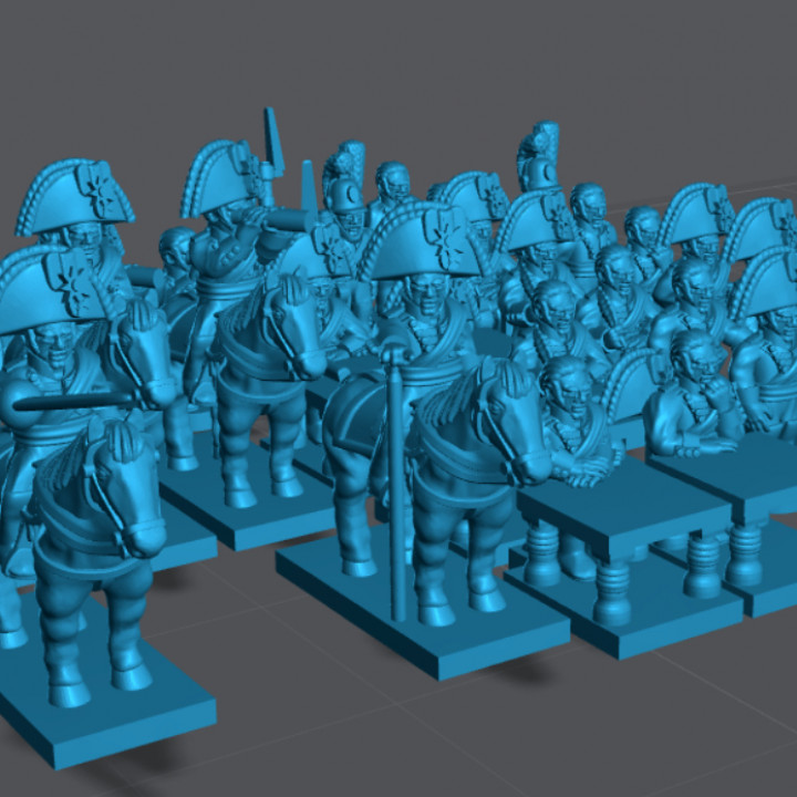 6-15mm Wurttemberg HQ/Command Set (1805-15) NAP-WU-4