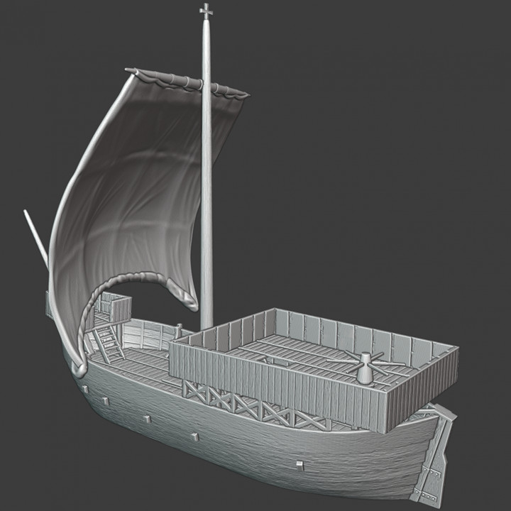 Medieval Danish Trade-/Warship -14th century image