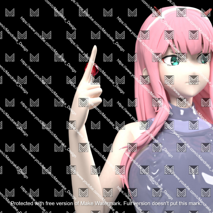 3D Printable Zero Two (casual dress)- Darling in the Franxx 3D Printable Zero Two (casual dress)- Darling in the Franxx