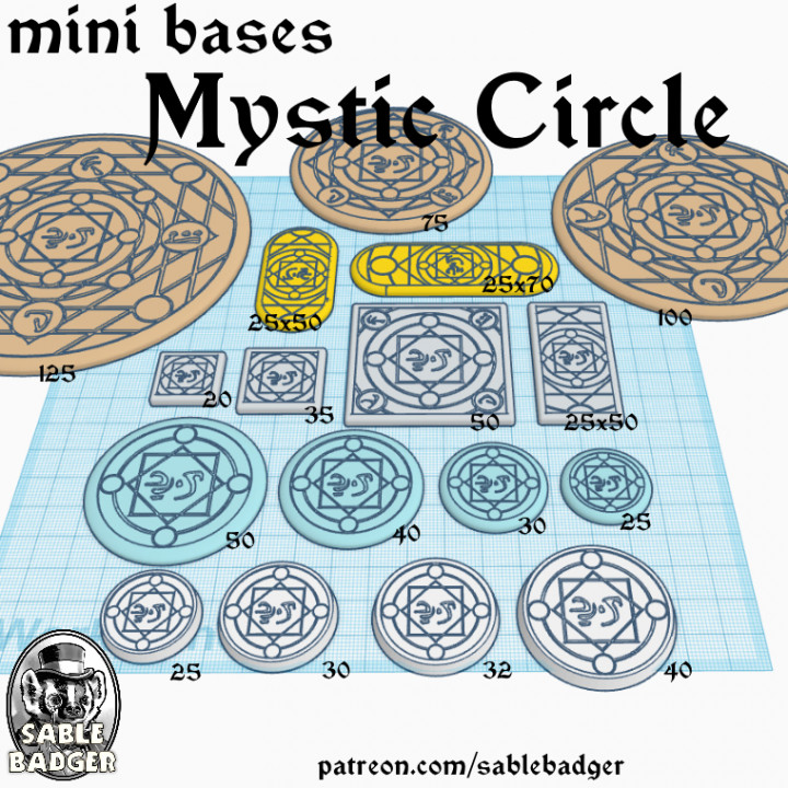 Mini Bases - Mystic Circles image