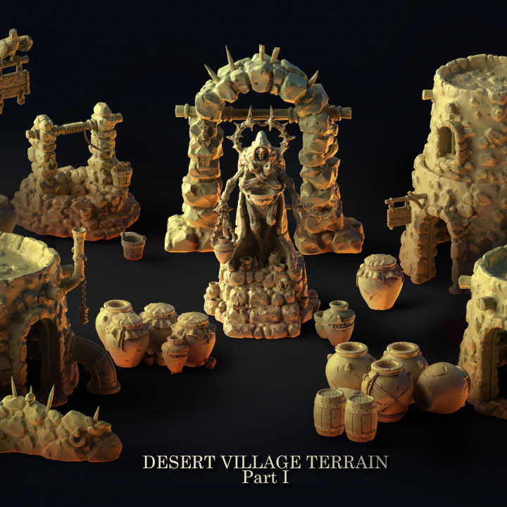 Desert Village Terrain Set image