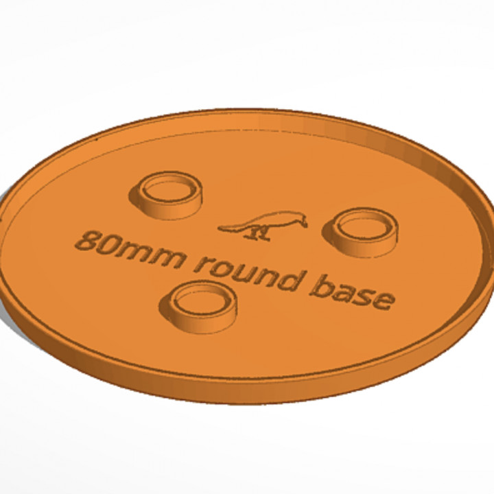 80mm round base (magnetic) image