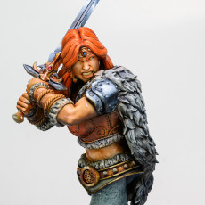 Picture of print of Barbarian - Valkyrie - Bust-  FREEZING DARKNESS - MASTERS OF DUNGEONS QUEST