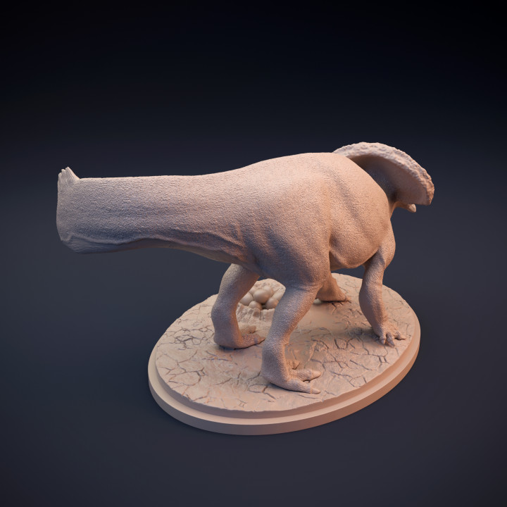 Protoceratops protecting nest image