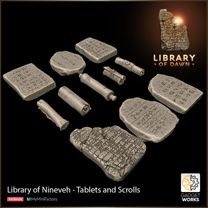Babylonian Tablets and Scrolls - Library of Dawn image