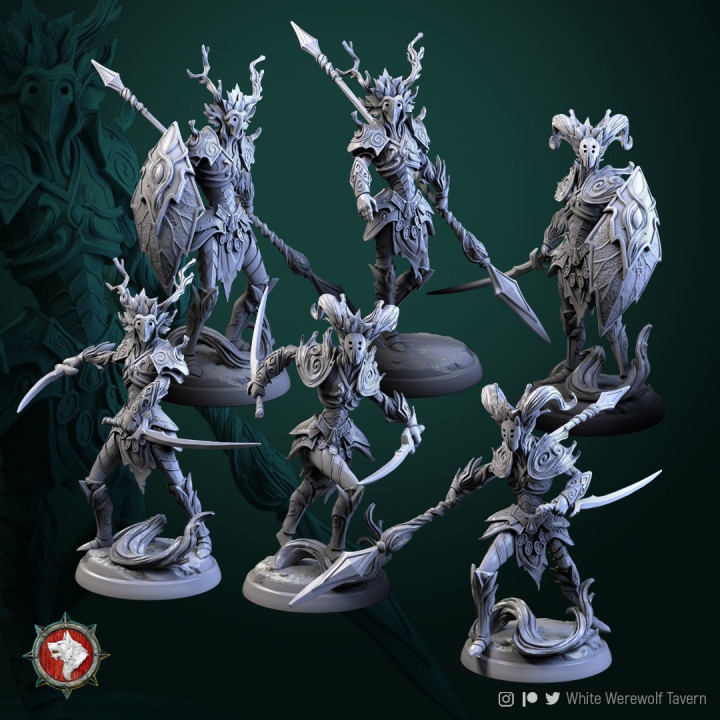 Dendroid warriors 32mm pre-supported image
