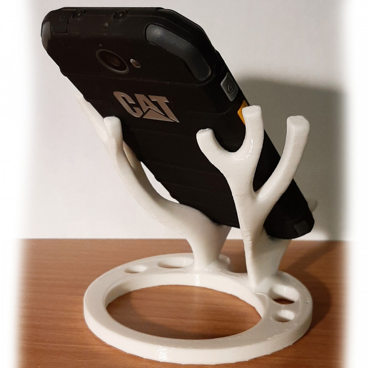 3D Printable Phone holder 'Antlers' by