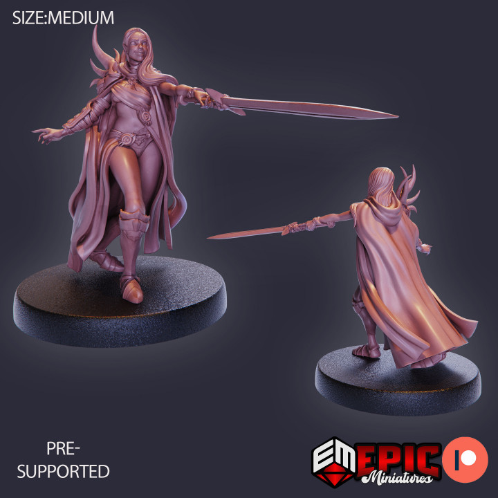Sadist Elf Sword / Female Evil Elven Warrior / Elvish Tribe image