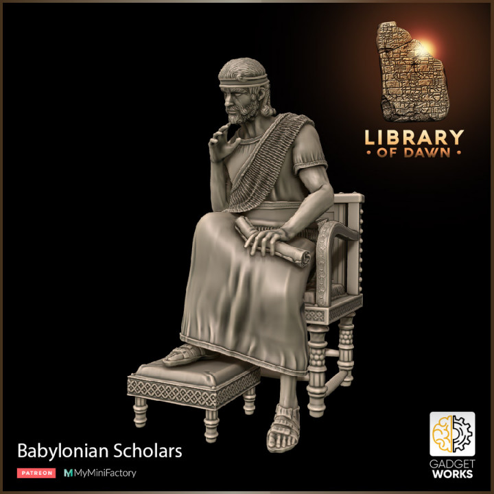 Babylonian Scholars - Library of Dawn image