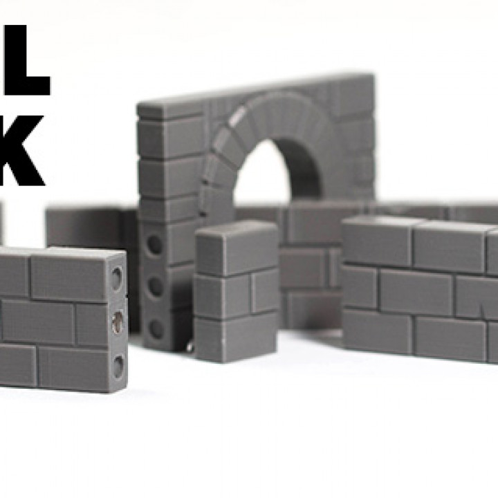 Modular Stone Town Wargaming Terrain Kickstarter: Wall Pack's Cover
