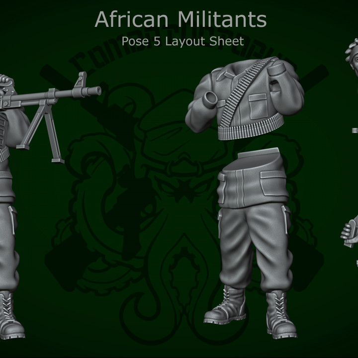 Patreon pack 07 - January 2022 - African militants - Deluxe set image