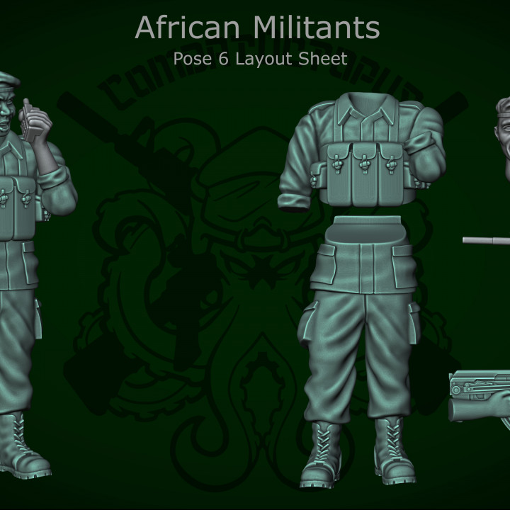 Patreon pack 07 - January 2022 - African militants - Deluxe set image
