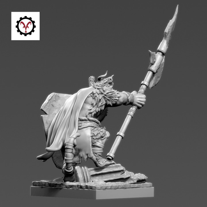 OGRE RAT WITH HALBERD AND SHIELD image